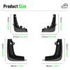 4PCS Car Mud Flaps Splash Guards Mudguards Car Mud Flaps Compatible with Tesla Model S 2012 2013 2014 2015 2016