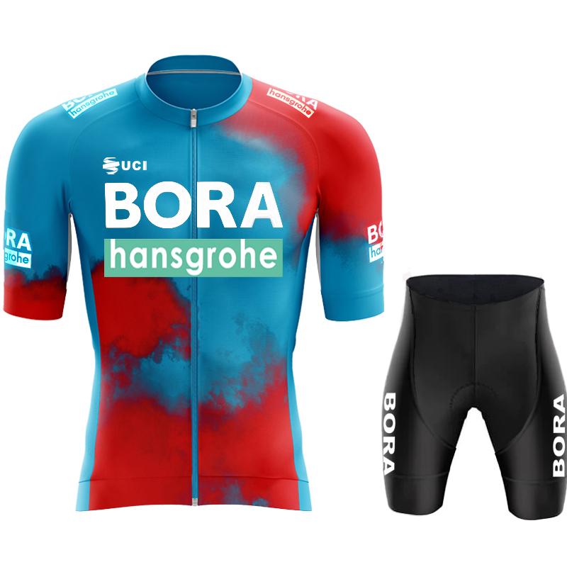 Uniforme da Ciclismo UCI BORA Abbigliamento Uomo Uomo Estate 2026 Set Maglia Pantaloncini Abbigliamento Bicicletta Salopette Abbigliamento Bici Maglia Pantaloni Mtb Ciclismo