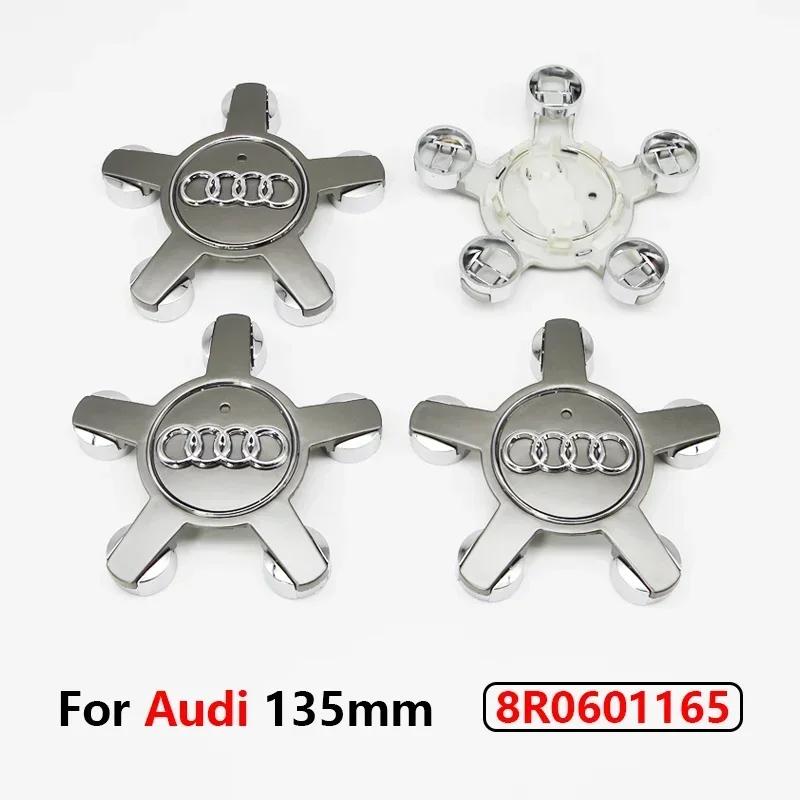 4pcs 135MM Car Hub Caps 8R0601165 4F0601165 For 8ysmd A4 A5 A6 A7 Q3 Q5 A3 S5 Accessories Auto Wheel Center Cap Hubcap Rim Covers ysmd8