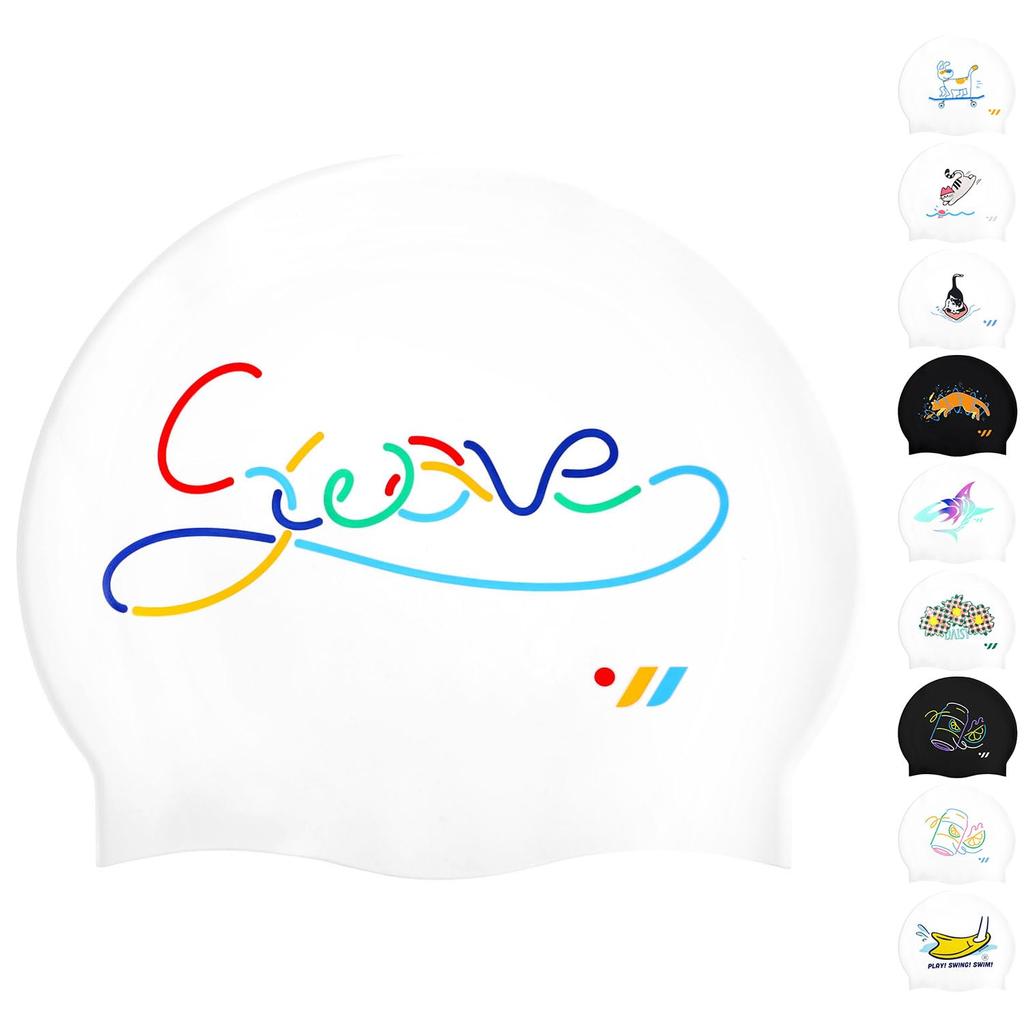 SWAVE Badekappe Schwimmkappe Silikon-Schwimmkappe für das Training