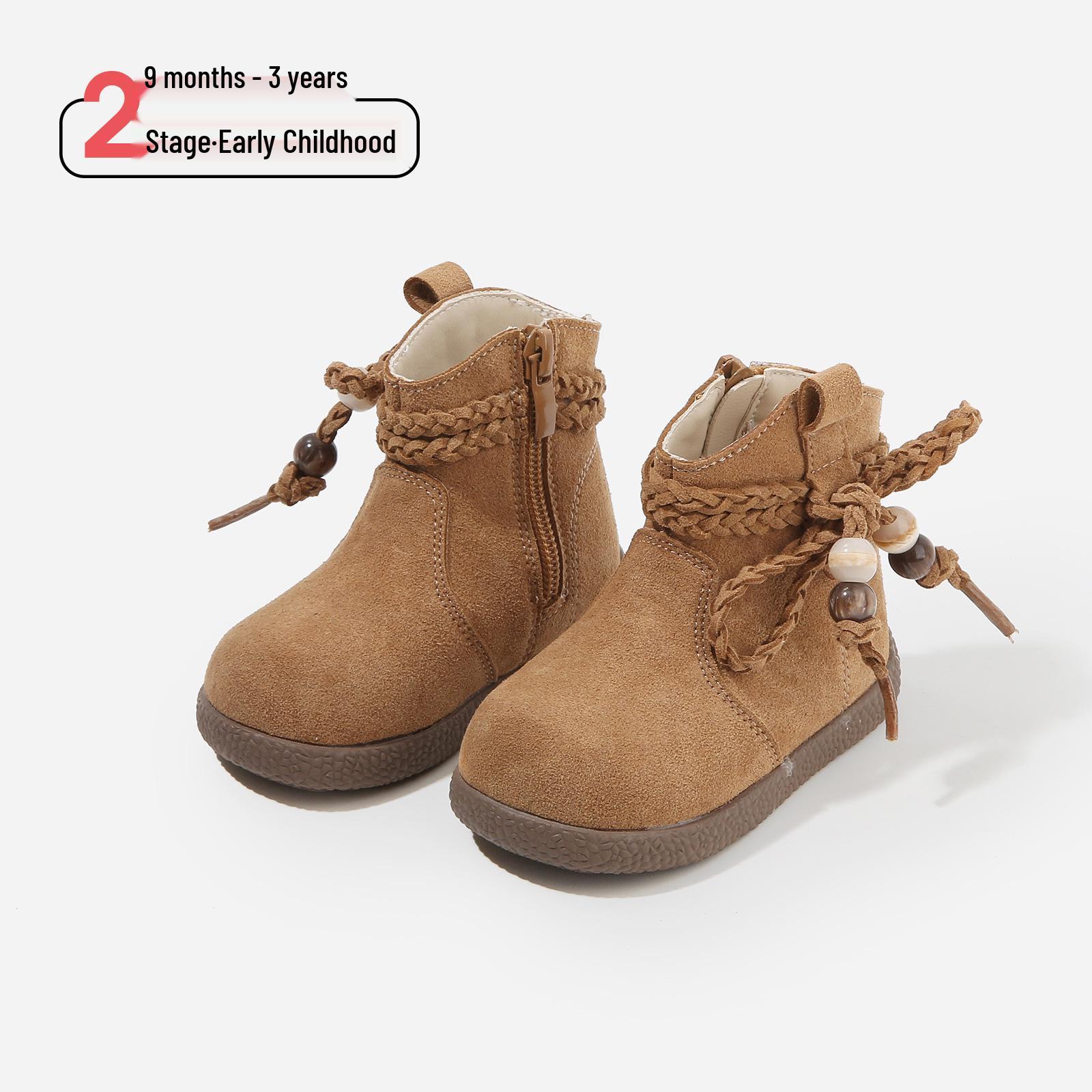 

Meilade 2025 Winter Retro Non-Slip Leather Martin Boots for Girls with Soft Sole Factory order price for size 16-20 (120 pairs) жовтий