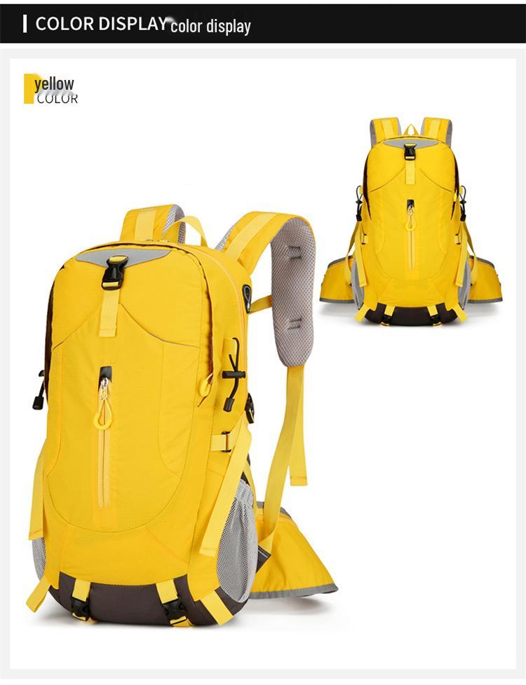 

Water-Repellent Large Capacity Hiking Backpack with Logo for Men & Women 36-55L жёлтый