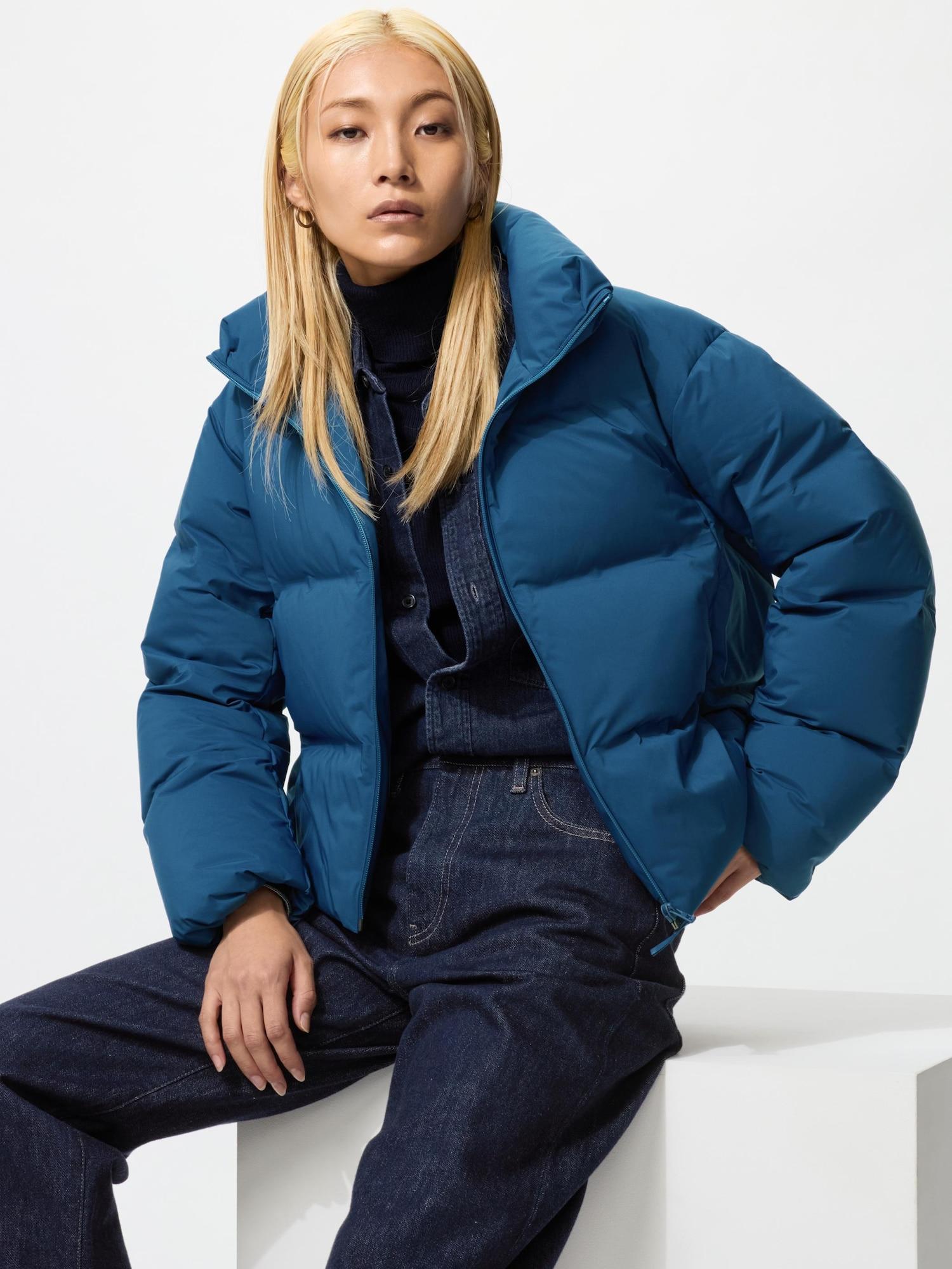 

Пуховик Uniqlo бесшовный короткий 68 BLUE/WOMEN 3XL