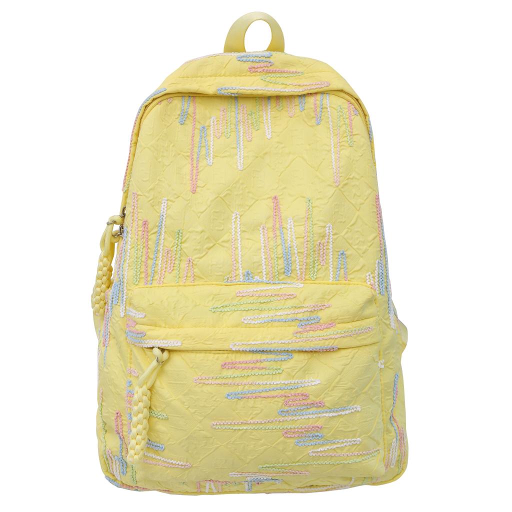 Large Capacity Women's Nylon Zipper Backpack with New Fashion Versatile Outdoor Trend Student Backpack Bag