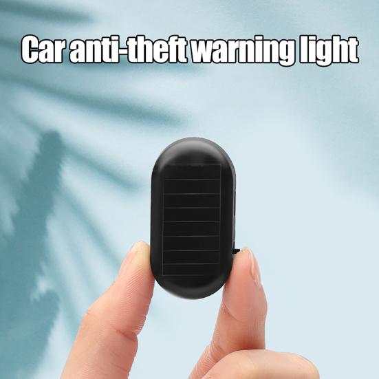 Car Interior Lights Solar Anti-Theft Warning Light Rechargeable Energy-Saving Car Snow Removal Device for SUV Sedan Off-Road