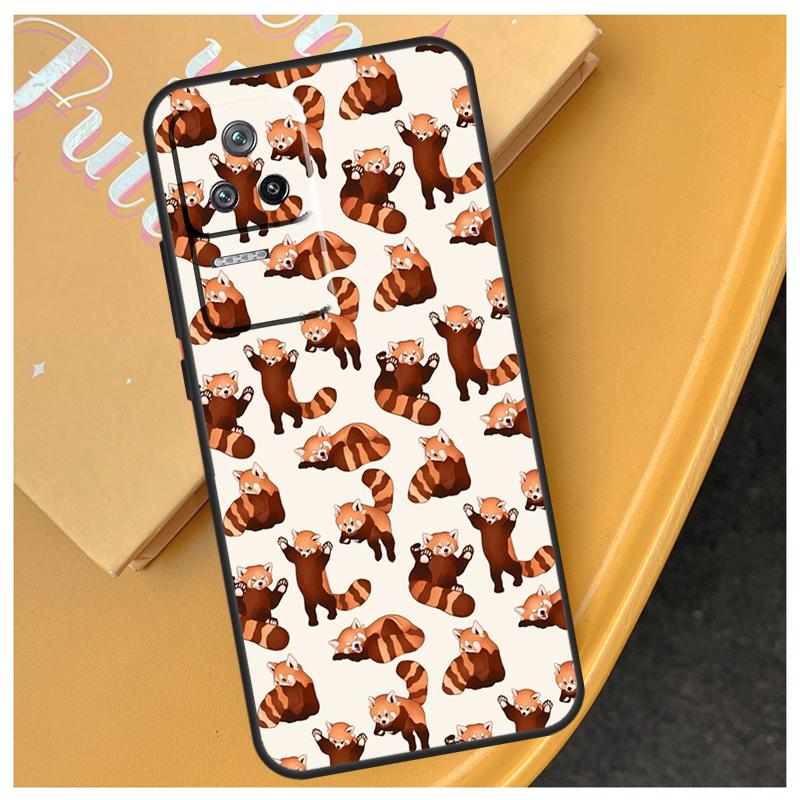

Red Panda Cute Animal Case For Xiaomi 14T 13T Pro 11T 12T 13 14 15 Ultra POCO X6 Pro X3 X5 F5 F6 M6 X7 Pro Cover POCO X5