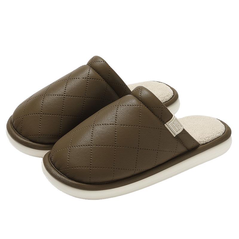 Cotton Slippers Autumn and Winter Indoor Home Home Thick Bottom Plush Warm Comfortable Plush Cotton Slippers