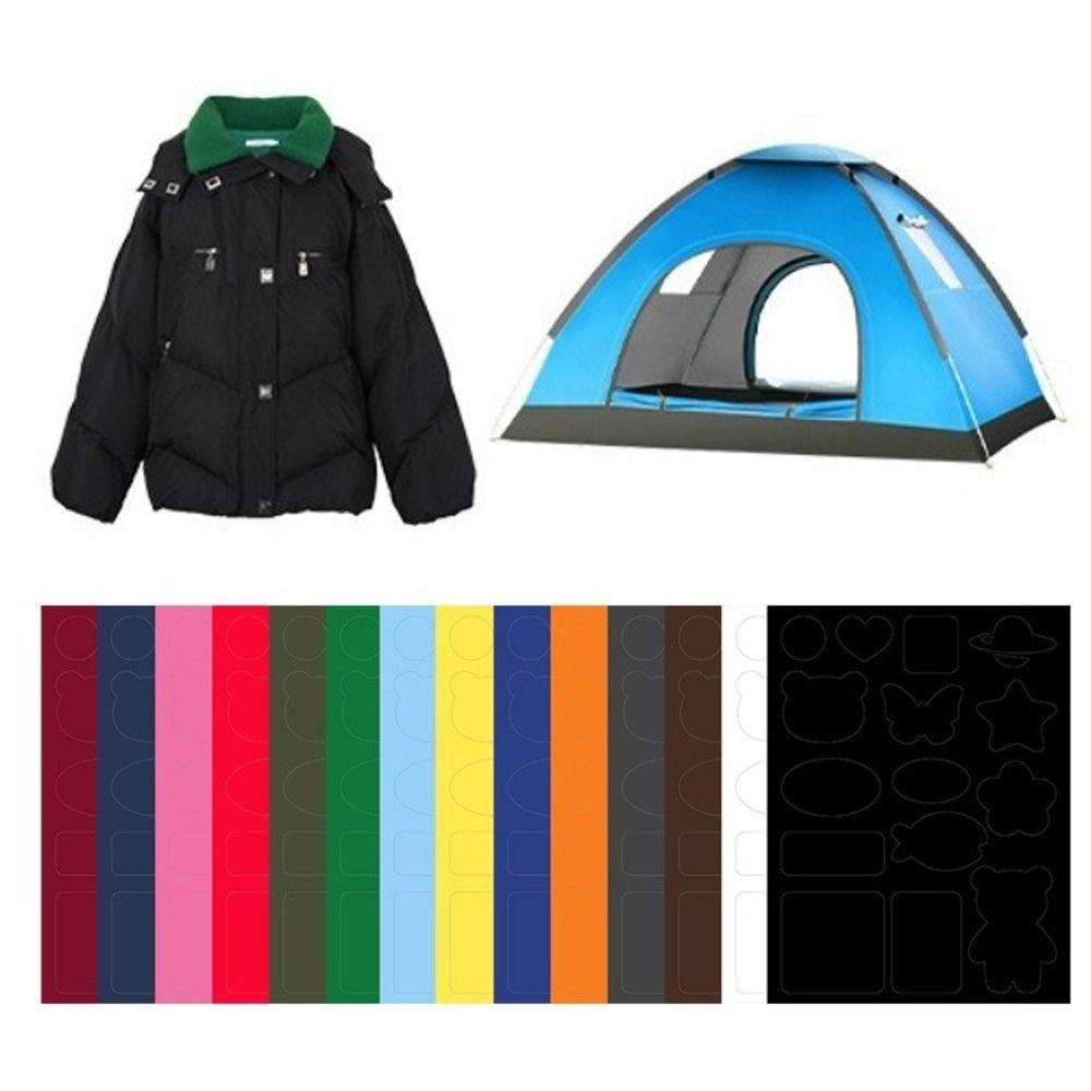 Apparel Applique Self Adhesive Black Patches Thermal Transfer DIY Craft Sewing Fabric Sticker Clothes Repair Holes
