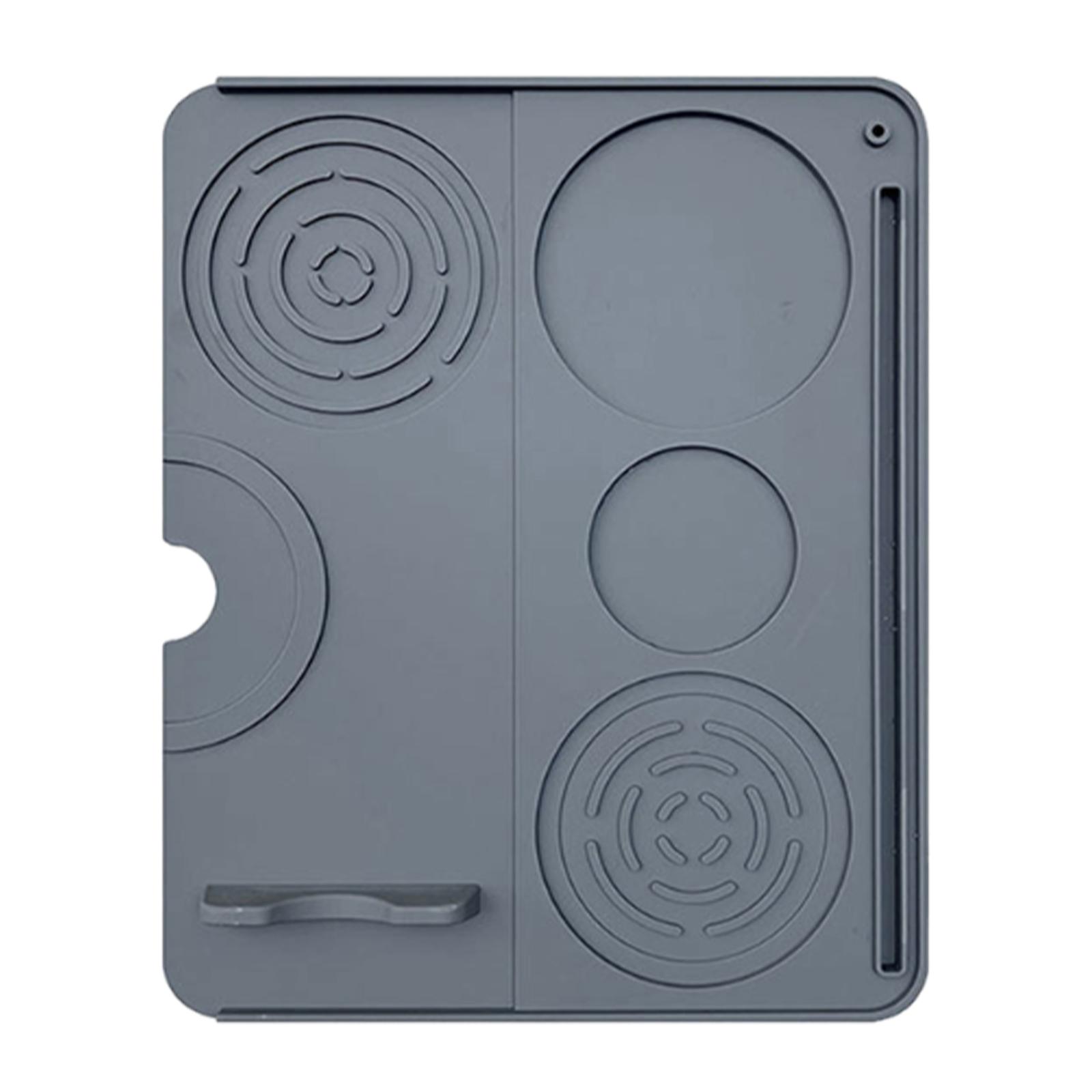 

Коврик для темпера эспрессо Силиконовый инструмент Коврик для темпинг-станции для стойки бара, офиса серый