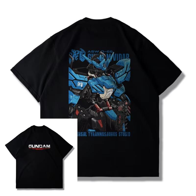 2026 Gundam Graphic T Shirts Unisexs Clothing Summer Y2k Clothes Women Short Sleeve Tee Casual Anime Streetwear Clothing Tops Ins