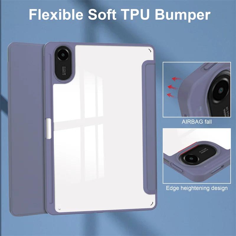 For Redmi Pad 2 Case with Pencil Holder Folding Stand Back Tablet For Coque Xiaomi Redmi Pad 2 Case Cover 11 inch
