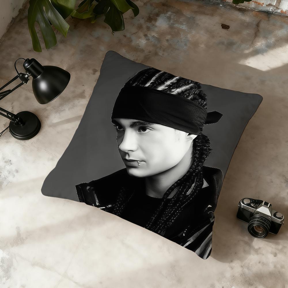 Singer T-Tom Kaulitz Cushion Cover Home Office Convenient Nordic Simplicity Hit With Zipper Cushion Cover