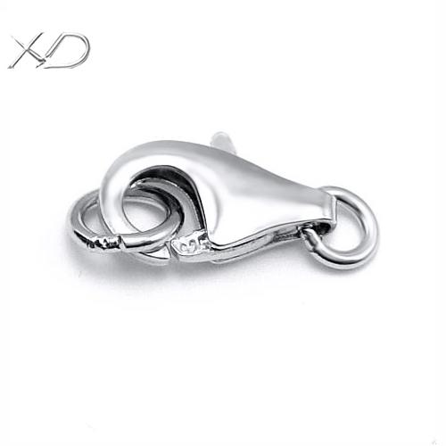 P 0730 925 Sterling Silver Necklace Buckle Lobster Buckle Pearl Buckles for Invitations 925 SILVER&8mm lobster clasp (drop shape) серебряный