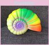 Colorful Rainbow Sea Shell Slow Rebound Stress Ball Kids Toy Gift For Emotional Development