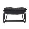 Miami GARDEN CHAIR, Gray, On Metal Runners with a Cushion