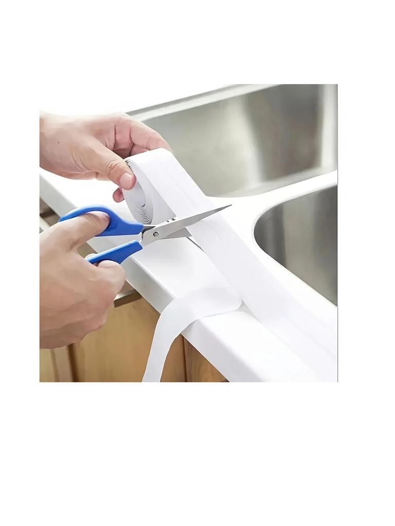 1pc Bathroom Waterproof Wall Stickers Sealing Tapes PVC Adhesive Sealing Strips Sink Edge Tape Kitchen Bathroom Accessories