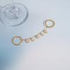 Gold Color Cubic Zirconia Rings Drop-shaped Gothic Style Rings Tassel Pendant Rings  Jewelry
