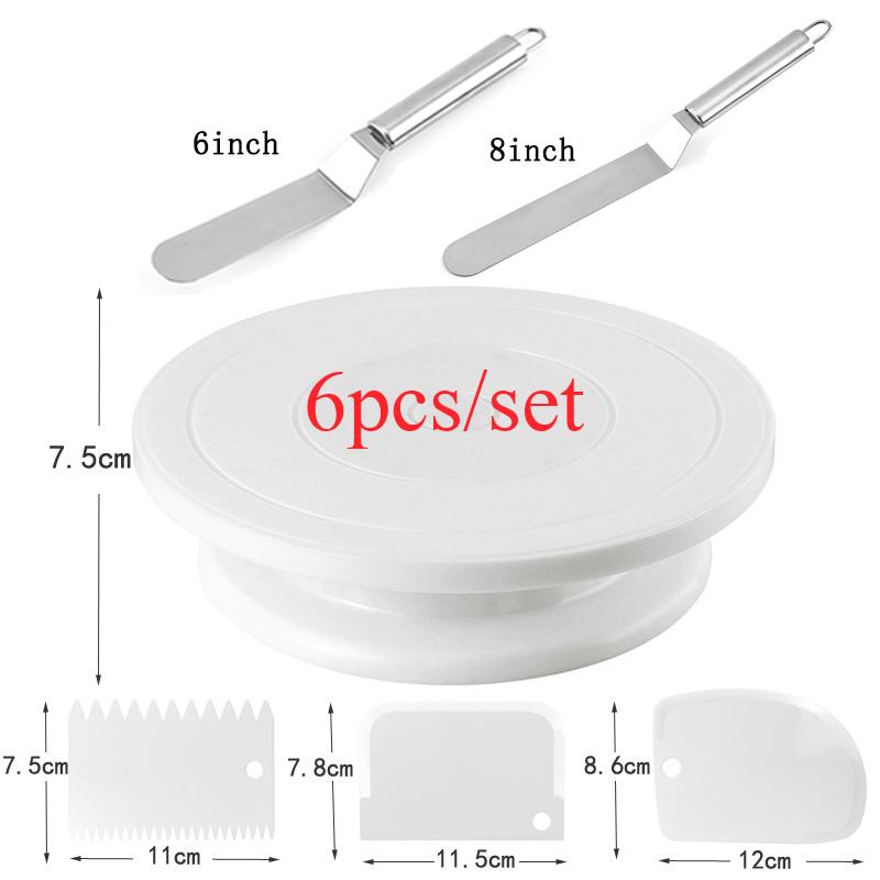 DIY Cake Turntable Baking Mold Cake Plate Rotating Round Cake Decorating Tools Rotary Table Pastry Supplies Baking Accessories