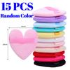 60pcs Soft Heart-Shaped Sponge Dry Powder Puff Double-sided Crystal Velvet Blush Loose Powder Cosmetic Puff Setting Makeup Tools