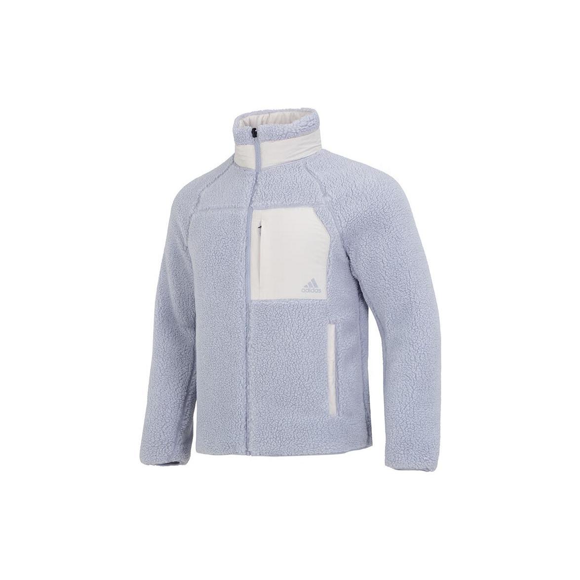 Мужское пальто Adidas с бархатистым ощущением, синее, HN2078 L