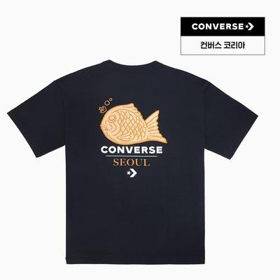 CoTTon Taiyaki Seoul CiTy T shirT Black Mch647 023