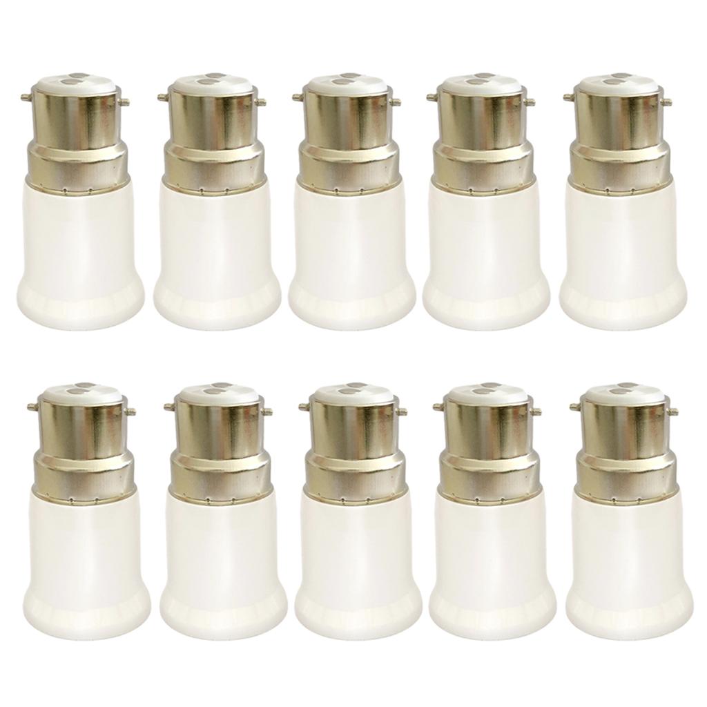 1/4/10pcs Welding-Free B22 To E27 Light Socket Adapter Bulbs Holders Lamp Sockets Converter Extended Lamp Bulb Conversion Holder
