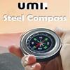 Umi Multifunktions-Kompass aus Edelstahl, klassisch, für Wandern und Camping, 60 mm