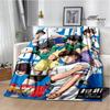 Captain Tsubasa Cartoon Wall Decor Poster Prints Warm Flannel Soft Comfortable Blanket Art Home Decor Birthday Gift