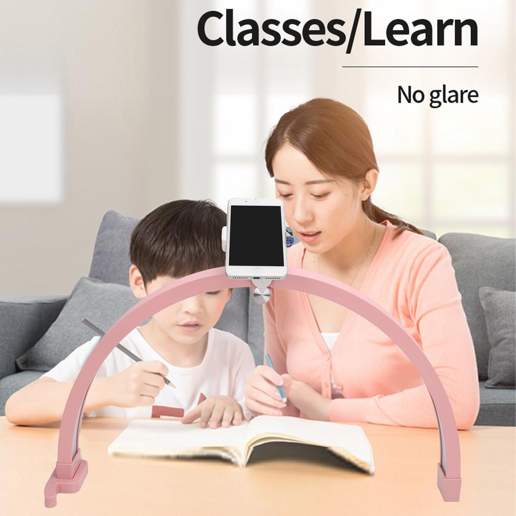 Halbmond-Nagellampe 20W Faltbar 1500LM 3200 Bis 5600K Halbmondlicht Augenschonend 100 Bis 240V 22 Zoll mit Telefonclip für Hautpflege