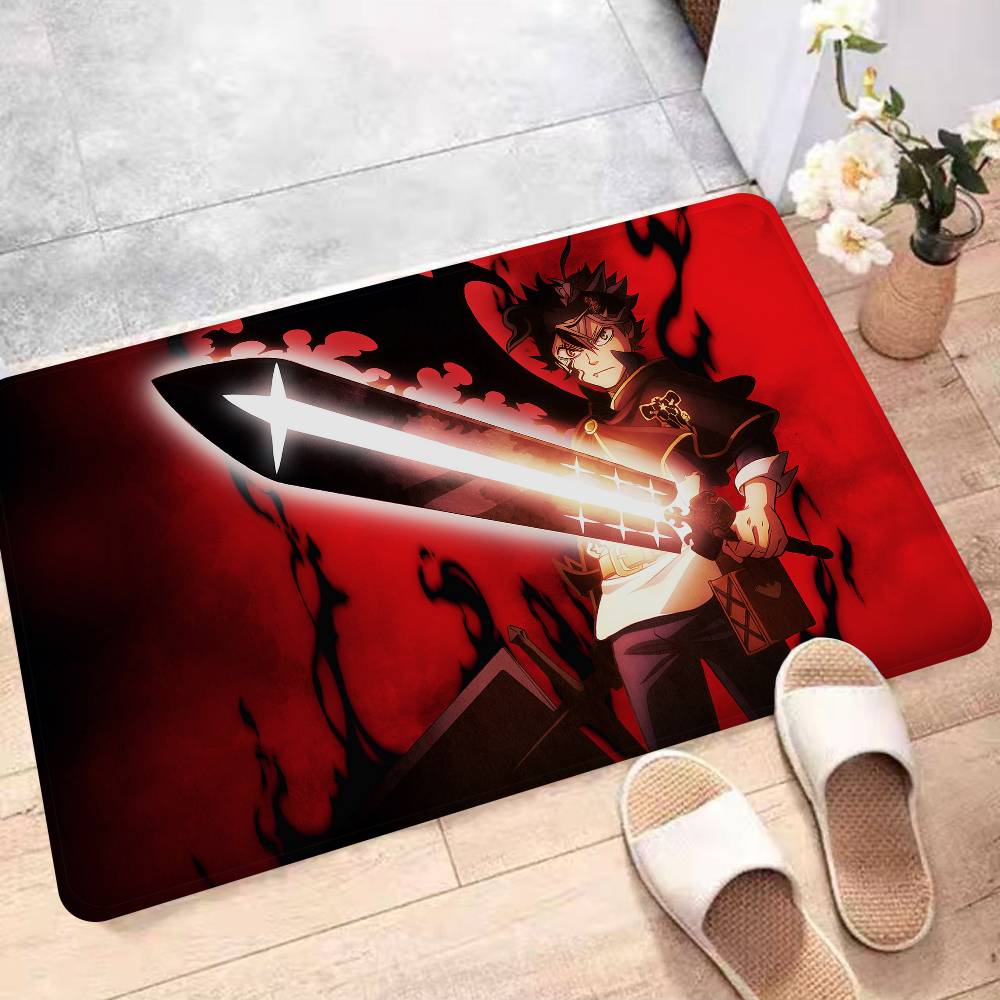 Anime Black Clover Kitchen Mat Kids Room Bedroom Decoration Balcony Anti-Slip Doormat Living Room Alfombra