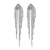 Long Tassel Earrings - New  Bold Statement Earrings with A Touch of Luxury. Perfect for Bridal Gowns and Special Occasions