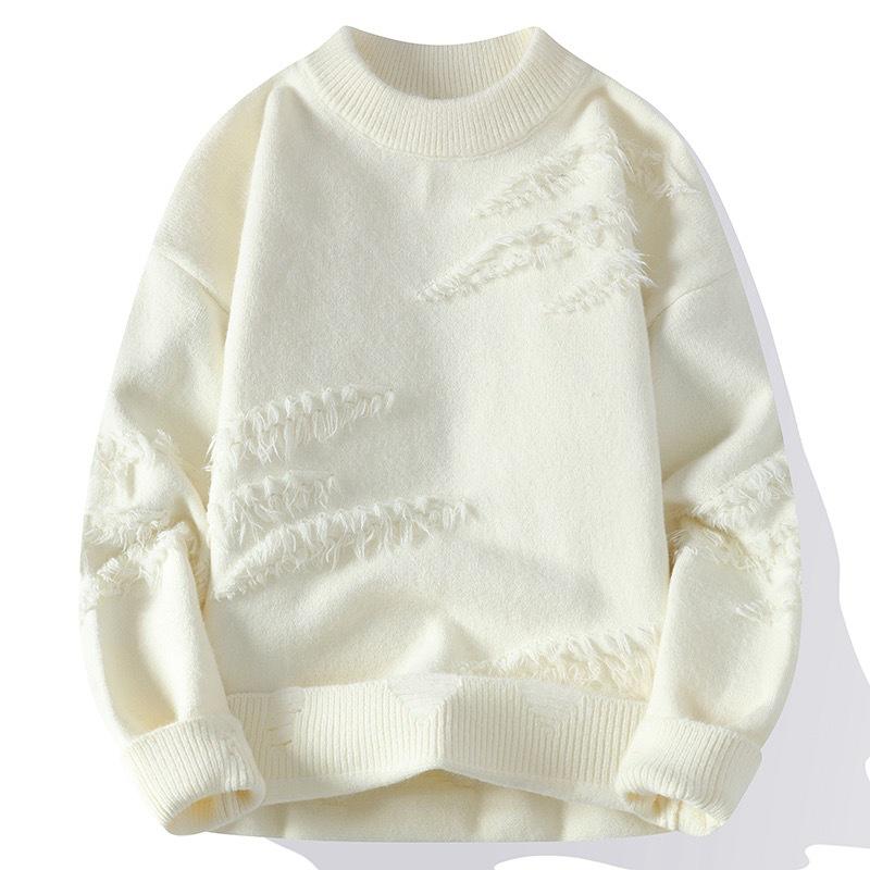 Autumn and Winter Men's Thickened Loose Knitted Sweater Trendy Teen Student Warm Sweater
