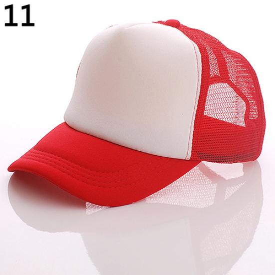 Unisex attraktiv baseballcap Trucker Mesh Blank Visir Justerbar Solhatt