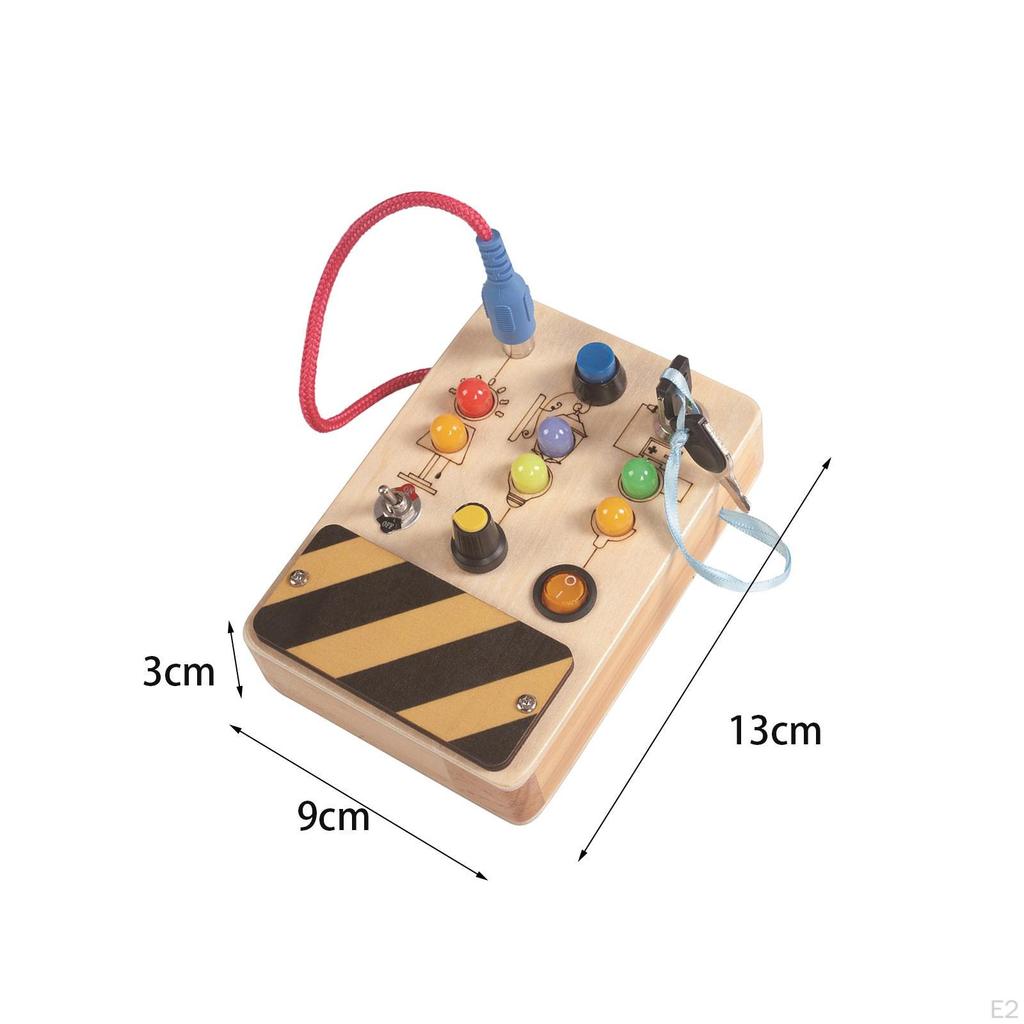 Toy Busy Board Toggle Switch Developmental for Preschool Kids