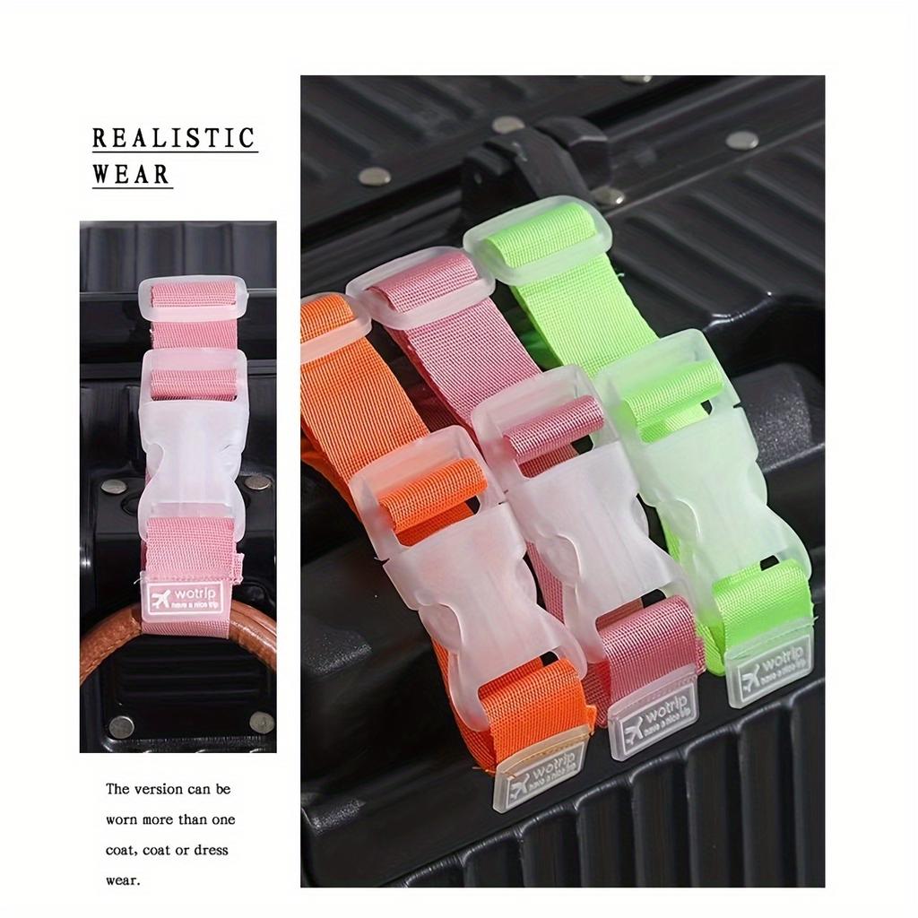 Colorful Luggage Strap, Travel Adjustable Luggage Safety Belt with Release Buckle, Luggage Travel Accessories, Easy to Carry