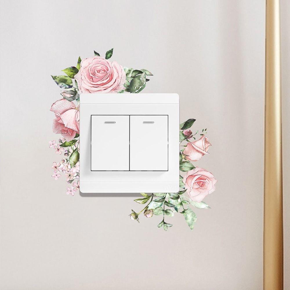 Pflanze Grüne Blätter Pflanzen Aufkleber Langlebiger Blumen Schalteraufkleber Wandbild Zimmer