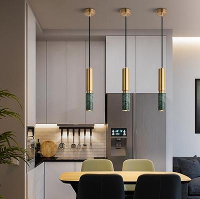 Luminária Pendente Minimalista Nórdica de Mármore para Quarto ou Bar