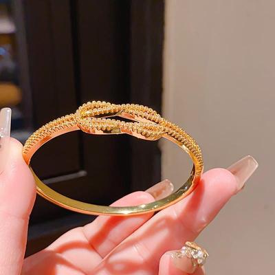 Openwerk Armband met Zirkonia, Echt Verguld - Luxe Vintage Armband, Veelzijdige Mode Sieraden voor Vrouwen