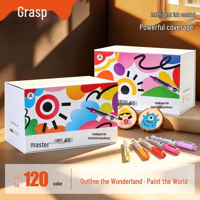 Master Direct Liquid Acrylic Marker Pen Set