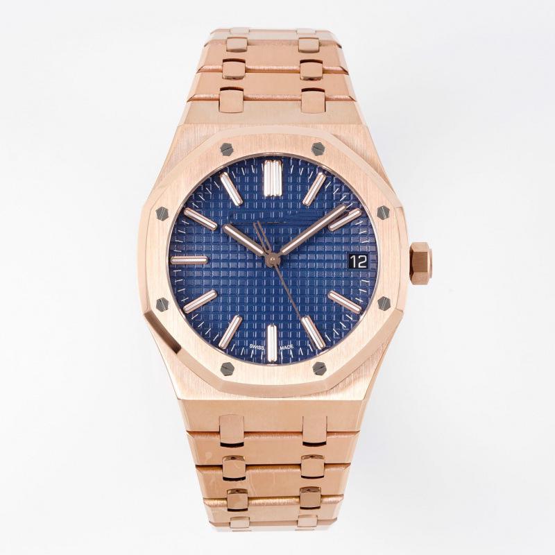 Aijia AP Royal Oak 15500/15510 Automatic Men's Watch, Stainless Steel Band, Octagonal Porthole Dial