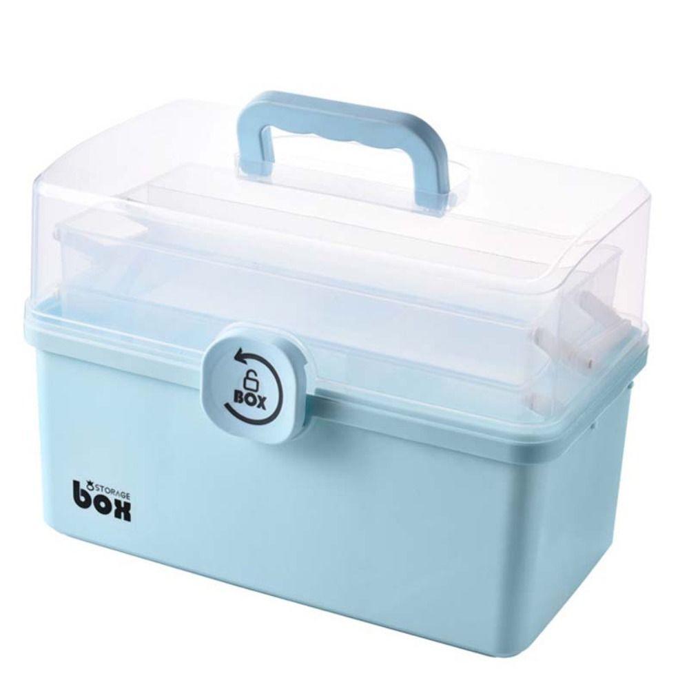 Large Capacity Medicine Kit Organizer Storage Box Dust-proof Multi Layer Medicine Cabinet Classification Pill Box Emergency Box