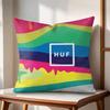 Fashion Hot Trend HHUF Cushion Cover Natural Linen Organic Fabric DoubleSided Printing Couch Pillow Covers Home Decor