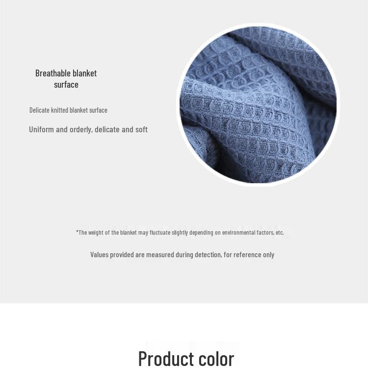 G5Z Pure Cotton Waffle Weave Blanket – Comfortable & Breathable Honeycomb Design for Sofa or Office Use.
