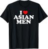 I Love Asian Men I Heart Asian Men T-Shirt Asian Fashion Women T Shirt Women Clothes Tops Graphic T Shirts Ropa De Mujer