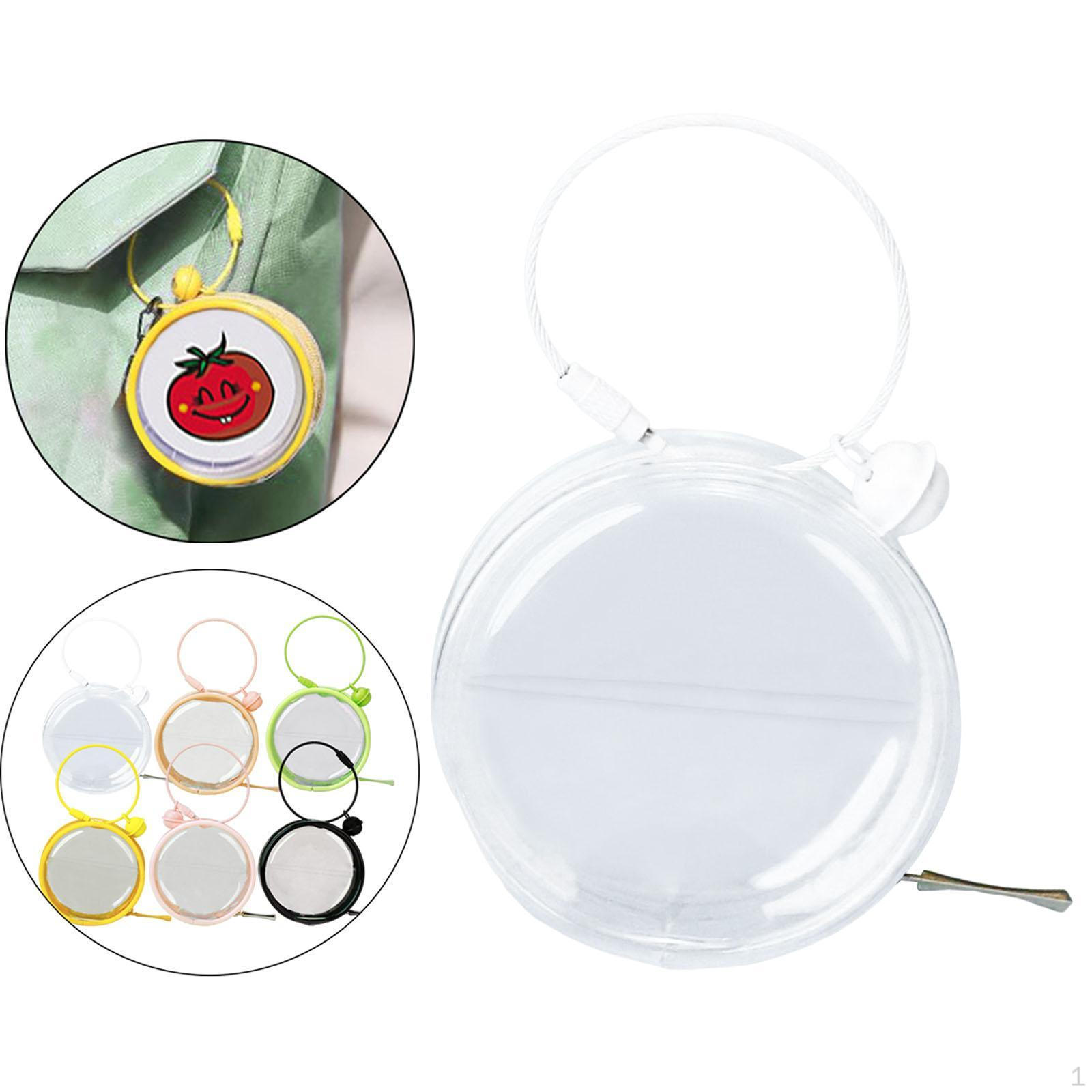 Clear Figure Display Bag Mini Doll Storage Decorative Zipper Closure Collectors 7x7x4cm Tiny transparent