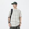 Sailor Striped Men's Loose Fit Short Sleeve Tee - Trendy Summer Couple's Top