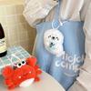 Fluffy Cute Ocean Animal Plush Keychain Stuffed Doll Pendant Keyring Portable Shoulder Bag Ornament for Teen Girls