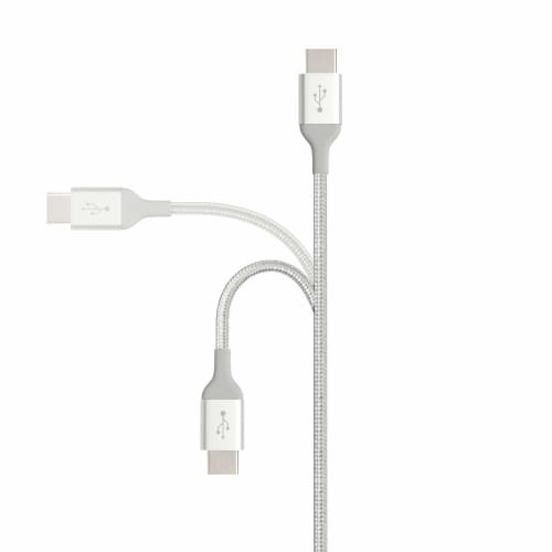 Cablu de Bază USB-C la USB-C 2.0 cu Încărcare Rapidă, Cablu Împletit din Nailon, Viteză ??480Mbps Certificat USB-IF pentru Apple iPhone 15/iPad/Samsung Galaxy/Tabletă/Laptop