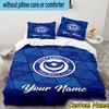 Custom Name Portsmouth Football Club Bedding Set 3PCS Duvet Cover Closure Includes 1 Duvet Cover & 2 Pillowcases for All Seasons Bedroom Decor