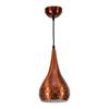 Metal Cut Hanging Light Ceiling Pendant Lamp, 6" Small, Orange